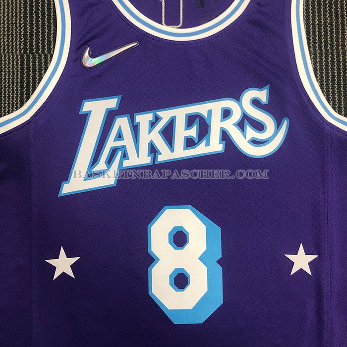 Maillot Los Angeles Lakers Kobe Bryant NO 8 Ville Edition 2021-22 Volet